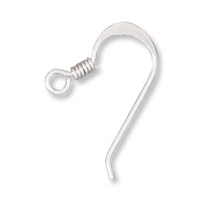 Earwires, SS, Flat, Coil, 2 pairs